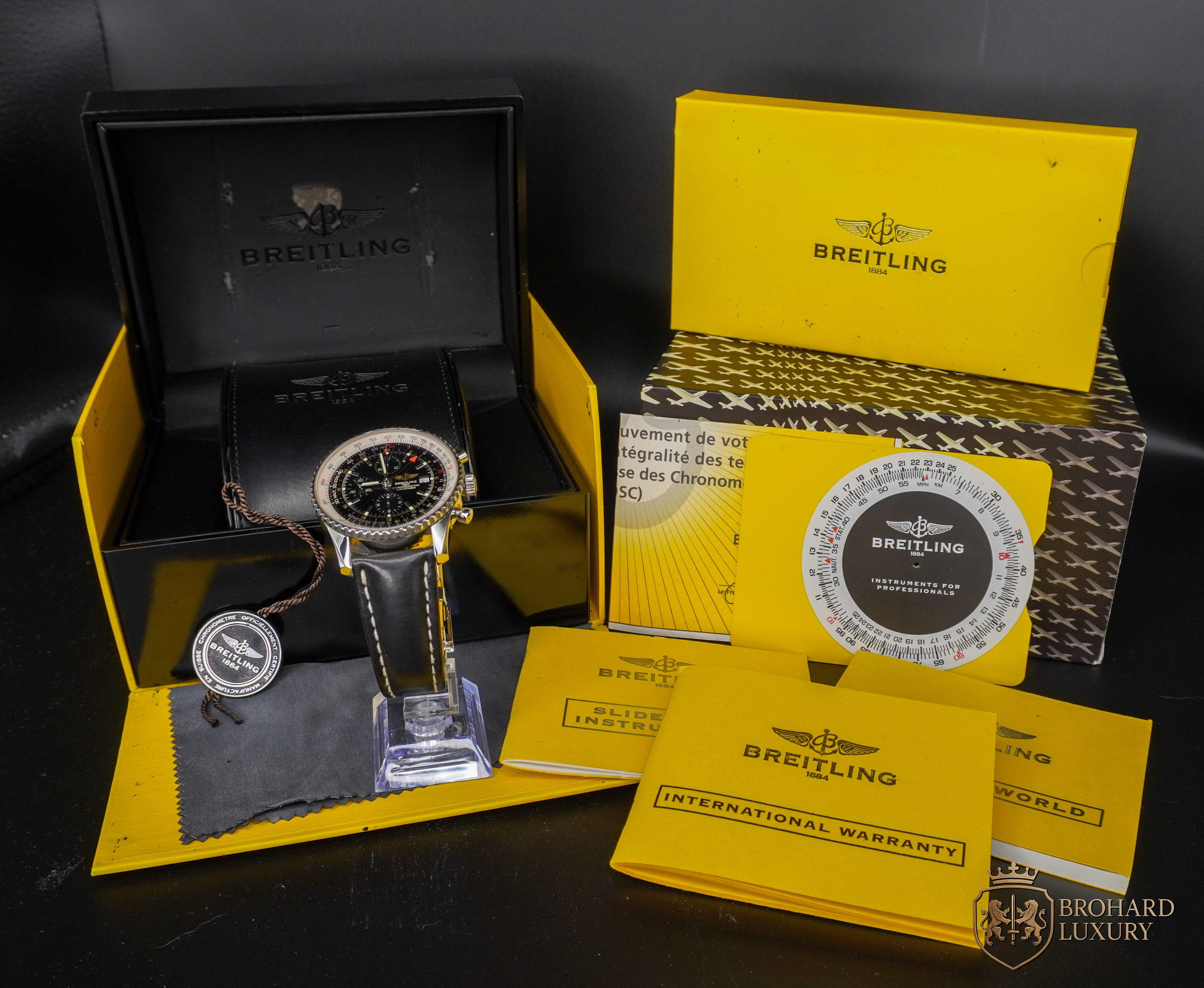 Breitling Navitimer GMT World 46mm - Black Dial - A2432212/B726