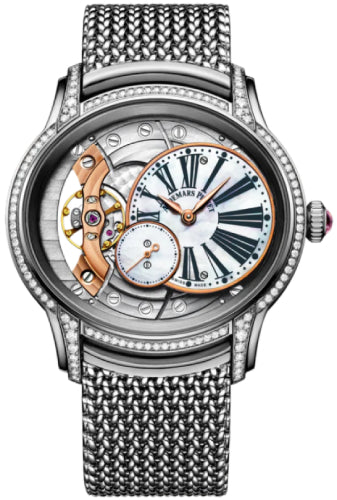 Audemars Piguet Millenary Frosted Gold Opal Dial Rose Gold White Opal Dial & Fixed Bezel Rose Gold Bracelet - 77244OR.GG.1272OR.01
