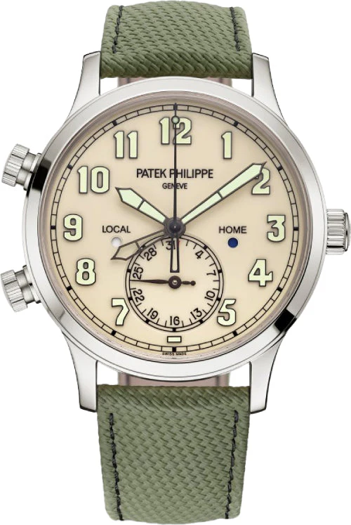 Patek Philippe Complications Calatrava Pilot Travel Time Ivory Dial 42 mm - 5524G-010 - 2025