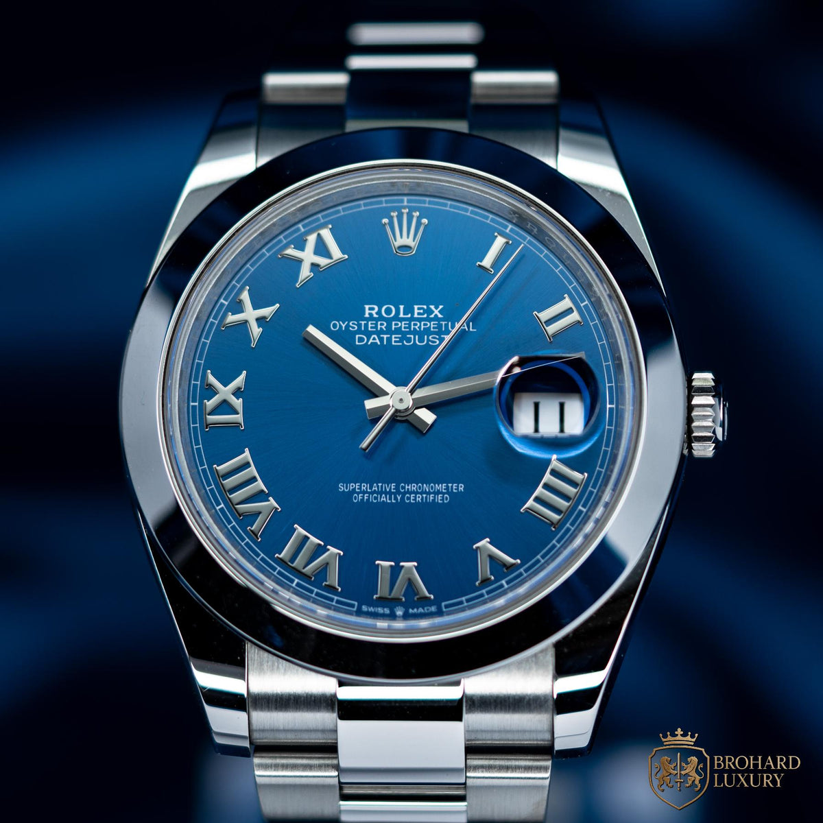 Rolex Datejust 41mm - Blue Roman Dial on Oyster Bracelet