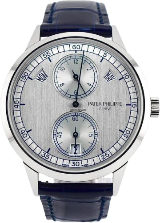 Patek Philippe Complications Annual Calendar Regulator White Gold Silver Dial | 5235G-001
