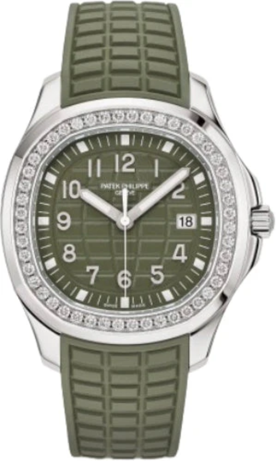 Patek Philippe Aquanaut Luce Stainless Steel Green Dial Diamond Bezel | 5267/200A-011